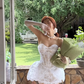 Elegant Homecoming Dress Sweetheart Lace Prom Dress Back to School Outfits Party Dress  D6204