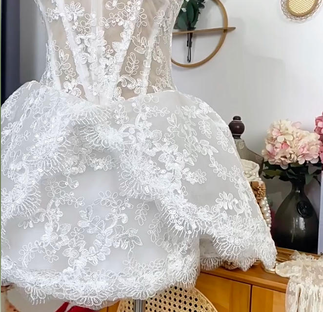 Elegant Homecoming Dress Sweetheart Lace Prom Dress Back to School Outfits Party Dress  D6204