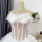 Chic Homecoming Dress Sweetheart Lace Cascade Prom Dress Back to School Outfits Party Dress  D6207