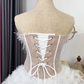 Chic Homecoming Dress Sweetheart Lace Cascade Prom Dress Back to School Outfits Party Dress  D6207