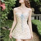 Simple Homecoming Dress Spaghetti Strap Lace Prom Dress Back to School Outfits Party Dress  D6208