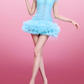 New Homecoming Dress Strapless Lace Cascade Prom Dress Back to School Outfits Party Dress  D6209