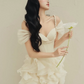 New Homecoming Dress Spaghetti Strap Tulle Cascade Prom Dress Back to School Outfits Party Dress  D6212