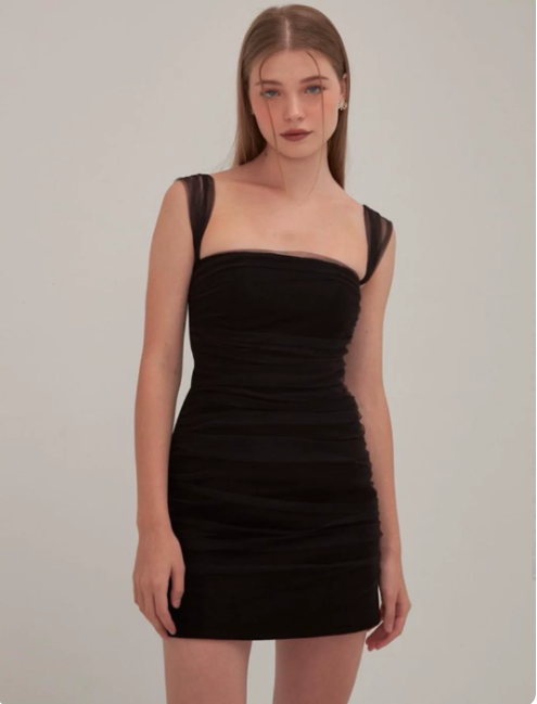 Simple Homecoming Dress Spaghetti Strap Hugging Prom Dress Back to School Outfits Party Dress  D6215