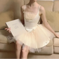 Simple Homecoming Dress Spaghetti Strap Lace Prom Dress Back to School Outfits Party Dress  D6216