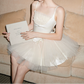 Simple Homecoming Dress Spaghetti Strap Lace Prom Dress Back to School Outfits Party Dress  D6216