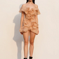 New Homecoming Dress Off the Shoulder Flouncing Cascade Prom Dress Back to School Outfits Party Dress  D6218