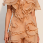 New Homecoming Dress Off the Shoulder Flouncing Cascade Prom Dress Back to School Outfits Party Dress  D6218