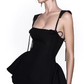 Simple Homecoming Dress Spaghetti Strap Pleated Prom Dress Back to School Outfits Party Dress  D6219