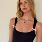New Homecoming Dress Square Hugging Bowknot Prom Dress Back to School Outfits Party Dress  D6226