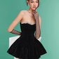 Pretty Homecoming Dress Sweetheart Bowknot Rinestone Hi-Lo Prom Dress Back to School Outfits Party Dress  D6233