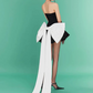 Pretty Homecoming Dress Sweetheart Bowknot Rinestone Hi-Lo Prom Dress Back to School Outfits Party Dress  D6233