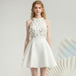 New Homecoming Dress Halter Flower Beaded Prom Dress Back to School Outfits Party Dress  D6238