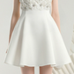 New Homecoming Dress Halter Flower Beaded Prom Dress Back to School Outfits Party Dress  D6238