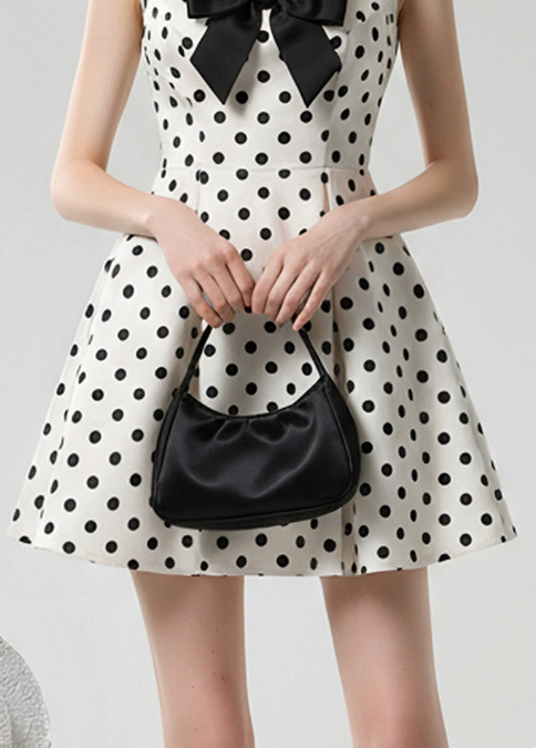 Elegant Homecoming Dress Square Bowknot Prom Dress Back to School Outfits Party Dress  D6241