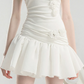 Elegant Homecoming Dress One Shoulder Flower Tulle Prom Dress Back to School Outfits Party Dress  D6243