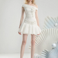 Elegant Homecoming Dress One Shoulder Flower Tulle Prom Dress Back to School Outfits Party Dress  D6243