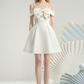 New Homecoming Dress Spqghetti Strap Bowknot Prom Dress Back to School Outfits Party Dress  D6247