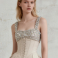 Elegant Homecoming Dress Square Rinestone Pleated Prom Dress Back to School Outfits Party Dress  D6248