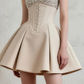 Elegant Homecoming Dress Square Rinestone Pleated Prom Dress Back to School Outfits Party Dress  D6248