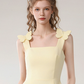 Sweet Homecoming Dress Square Butterfly Flower Prom Dress Back to School Outfits Party Dress  D6249
