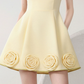 Sweet Homecoming Dress Square Butterfly Flower Prom Dress Back to School Outfits Party Dress  D6249