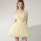 Sweet Homecoming Dress Spaghetti Strap Tulle Prom Dress Back to School Outfits Party Dress  D6250