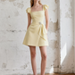 Sweet Homecoming Dress Square Rinestone Pleated Prom Dress Back to School Outfits Party Dress  D6251