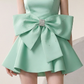 Stunning Homecoming Dress Spaghetti Strap Bowknot Rinestone Prom Dress Back to School Outfits Party Dress  D6253