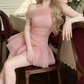 Sweet Homecoming Dress One Shoulder Flower Tulle Prom Dress Back to School Outfits Party Dress  D6260