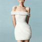 Simple Homecoming Dress Off the Shoulder Tulle Prom Dress Back to School Outfits Party Dress  D6264