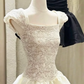 Elegant Homecoming Dress Square Lace Prom Dress Back to School Outfits Party Dress  D6268