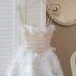 Sweet Homecoming Dress Spaghetti Strap Tulle Bowknot Rinestone Prom Dress Back to School Outfits Party Dress  D6269