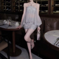 Pretty Homecoming Dress Halter Tulle Beaded Prom Dress Back to School Outfits Party Dress  D6275