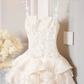 Chic Homecoming Dress Spaghetti Strap Cascade Lace Prom Dress Back to School Outfits Party Dress  D6280