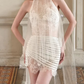 Stunning Homecoming Dress Halter Tulle Prom Dress Back to School Outfits Party Dress  D6282