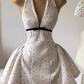 Simple Homecoming Dress Halter Pleated Prom Dress Back to School Outfits Party Dress  D6284