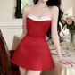 Simple Homecoming Dress Spaghetti Strap Prom Dress Back to School Outfits Party Dress  D6286