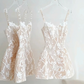 Stunning Homecoming Dress Spaghetti Strap Lace Prom Dress Back to School Outfits Party Dress  D6288