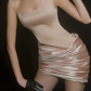 Stunning Homecoming Dress Square Pleated Prom Dress Back to School Outfits Party Dress  D6289