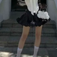 New Homecoming Dress Strapless Bowknot Prom Dress Back to School Outfits Party Dress  D6292