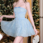New Homecoming Dress Strapless Bowknot Lace Prom Dress Back to School Outfits Party Dress  D6293