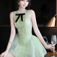 New Homecoming Dress Jewel Bowknot Lace Prom Dress Back to School Outfits Party Dress  D6294