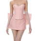 Pretty Homecoming Dress Sweetheart Bowknot Rinestone Prom Dress Back to School Outfits Party Dress  D6297