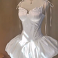 Elegant Homecoming Dress Spaghetti Strap Prom Dress Back to School Outfits Party Dress  D6303