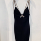 Pretty Homecoming Dress V Neck Rinestone Prom Dress Back to School Outfits Party Dress  D6276