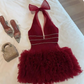 Charming Homecoming Dress Halter Tulle Lace Prom Dress Back to School Outfits Party Dress  D6304