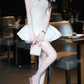 Charming Homecoming Dress Square Lace Prom Dress Back to School Outfits Party Dress  D6308