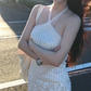 Pretty Homecoming Dress Halter Sequins Prom Dress Back to School Outfits Party Dress  D6317