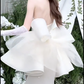 Stunning Homecoming Dress Strapless Applique Bowknot  Dress Back to School Outfits Party Dress  D6335